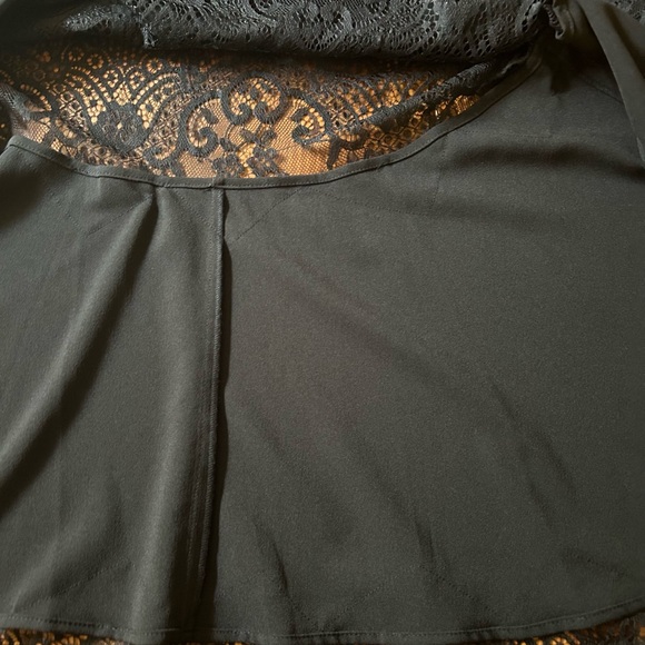 Anthropologie Hutch Asymmetrical Romantic Goth Lace Mix Slip Dress - Picture 14 of 15